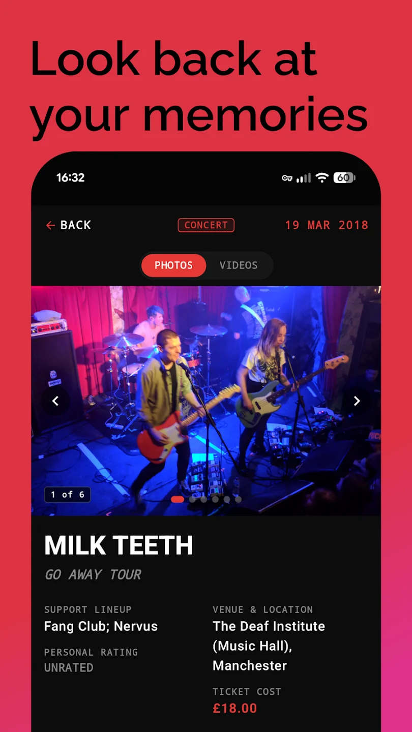 Look back at your memories: photos from a Milk Teeth gig
